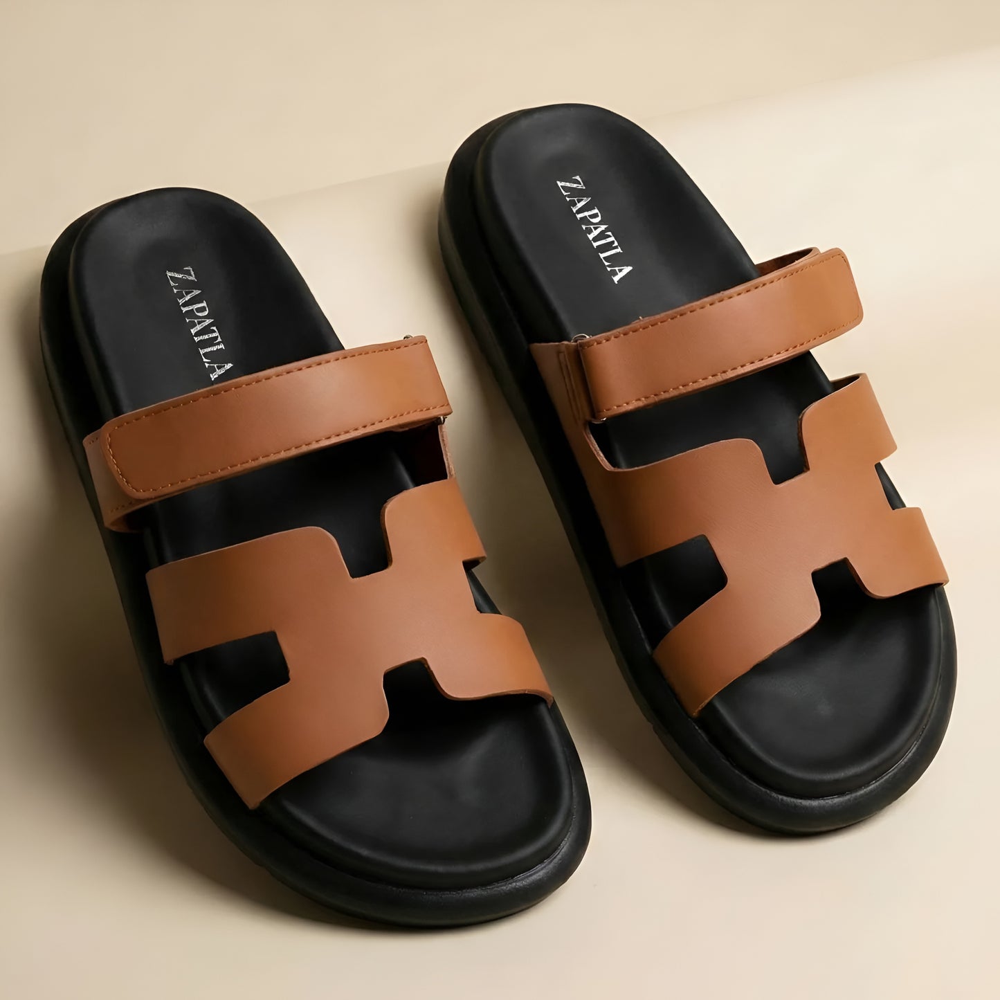 Comfort Flats in brown color