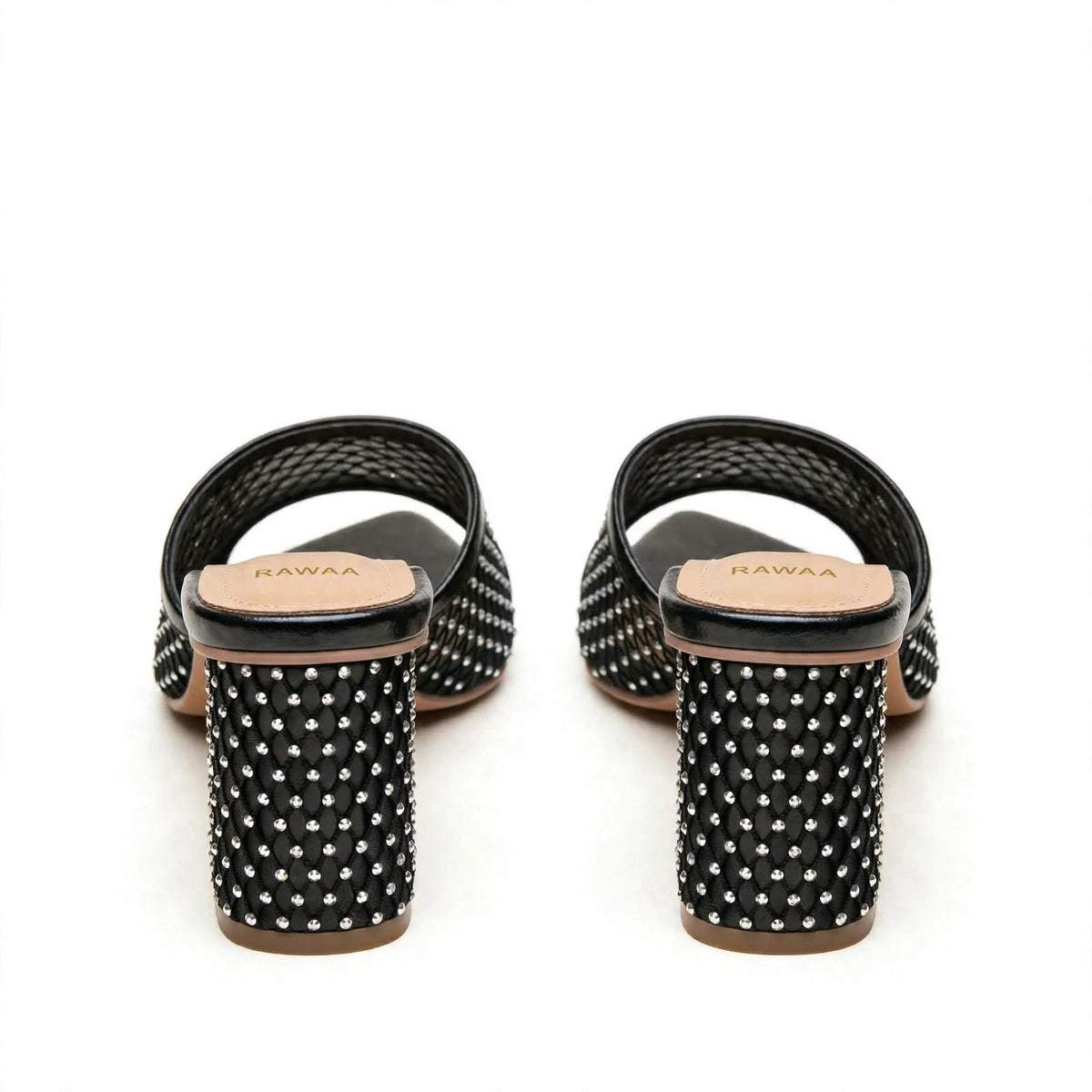 Noor Mesh Mules - Black